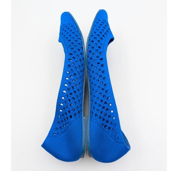 MIA Lovi Knit Pointed Toe Dressy Ballet Flats Women's Blue Size US7.5M EU38 - Picture 5 of 10